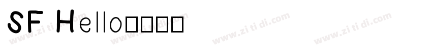 SF Hello字体转换